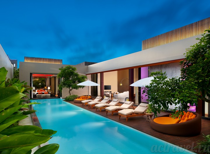 E WOW Three Bedroom Pool Villa.  W Bali, , . , 
