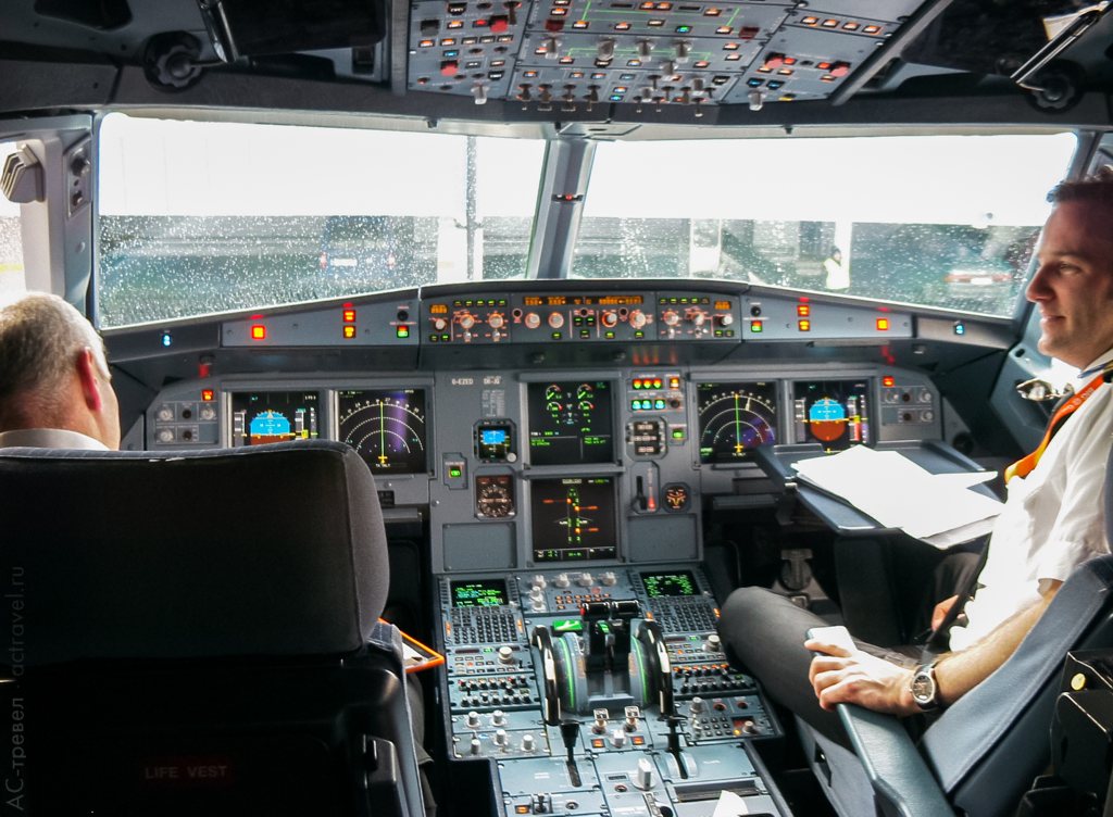 Кабина Airbus A319