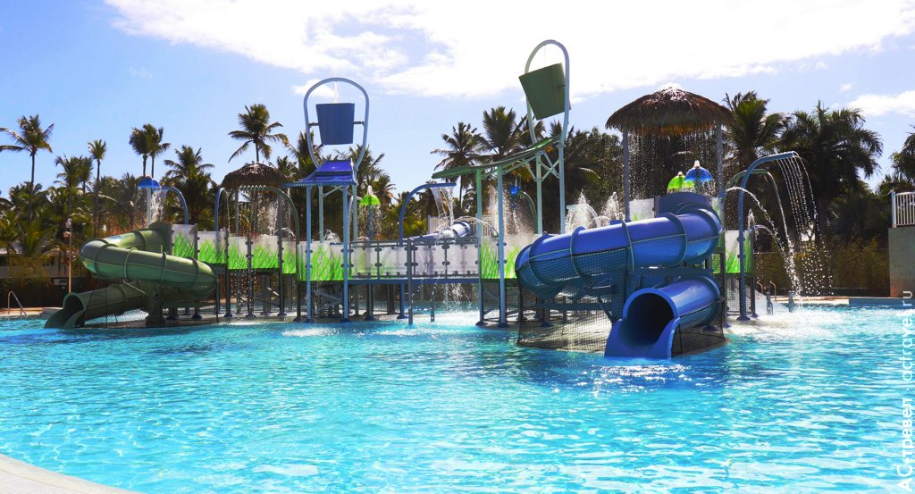 Аквапарк в отеле Meliá Caribe Beach